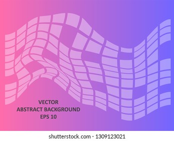 Background wave square with gradient color-vector