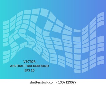 Background wave square with gradient color-vector