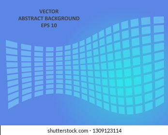 Background wave square with gradient color-vector