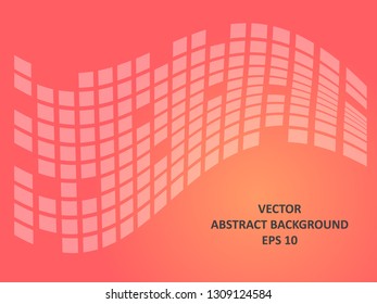 Background wave square with gradient color-vector