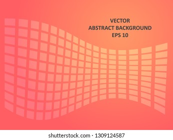 Background wave square with gradient color-vector