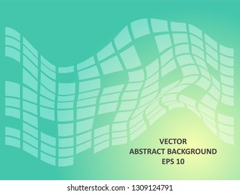Background wave square with gradient color-vector
