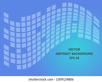 Background wave square with gradient color-vector