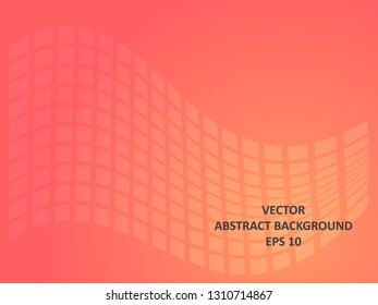 Background wave square with gradient color-vector