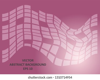 Background wave square with gradient color-vector