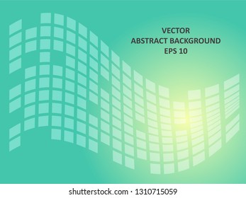 Background wave square with gradient color-vector