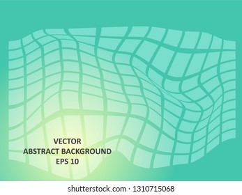 Background wave square with gradient color-vector