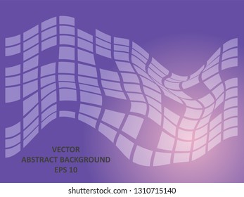 Background wave square with gradient color-vector