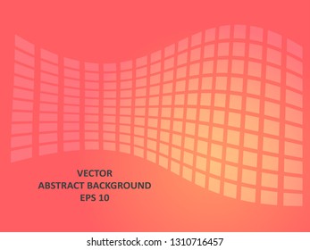 Background wave square with gradient color-vector
