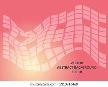 Background wave square with gradient color-vector