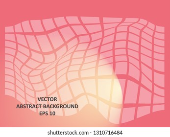 Background wave square with gradient color-vector
