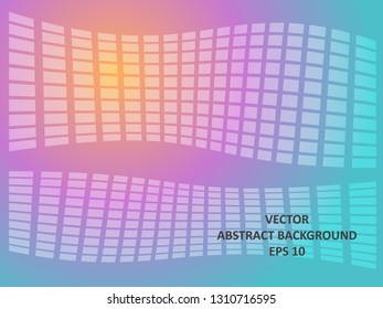 Background wave square with gradient color-vector