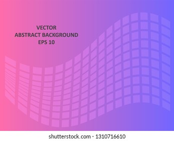 Background wave square with gradient color-vector