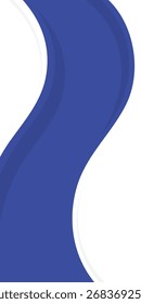 Fondo Onda Formas blancas color azul. Anuncio líquido