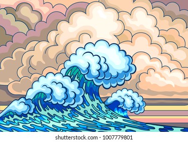 background with Waves