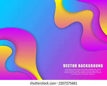 Background with waves. Abstract vector illustration.