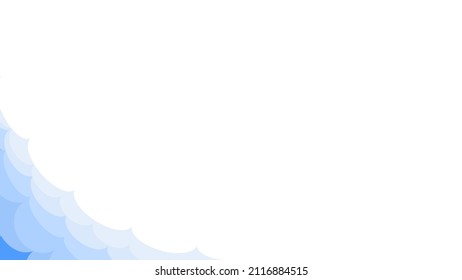 El fondo de las olas es de azul a azul claro en la parte inferior izquierda. Adecuado para uso como fondo de presentación, medio promocional - Vector