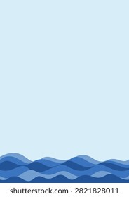 background with waves and copyspace