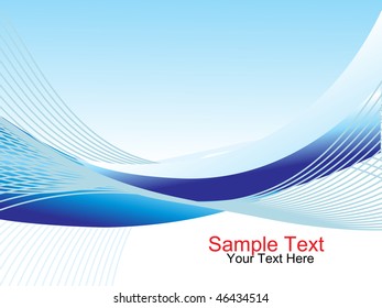 background with waves and place for your text