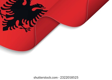 Background with Waving flag of