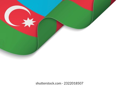 Antecedentes con bandera de Azerbaiyán ondeando