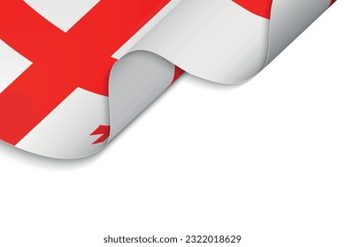 Background with Waving flag of Georgia