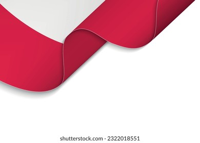 Background with Waving flag of Poland
