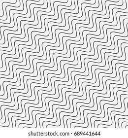Background with Wavy Black Lines. Abstract Background with Lines. Modern Decoration for Websites, Packaging, Posters, Banners, Furniture Design and Interior. Vector Square Pattern. Geometric Wave.