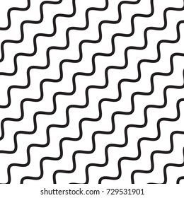 Background with Wavy Black Lines. Abstract Background with Lines. Modern Decoration for Websites, Packaging, Posters, Banners, Furniture Design and Interior. Vector Square Pattern. Geometric Wave.