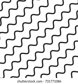 Background with Wavy Black Lines. Abstract Background with Lines. Modern Decoration for Websites, Packaging, Posters, Banners, Furniture Design and Interior. Vector Square Pattern. Geometric Wave.