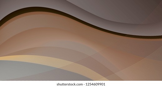 Background of wavy gradient lines