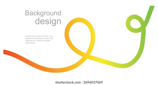 Plano de fundo com formas de gradiente ondulado. Design colorido de linhas de gradiente de rabiscos para folheto, cartaz, tampa ou banner. Ilustrações vetoriais em eps 10.