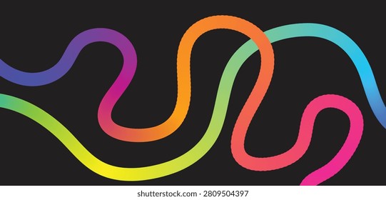 Background with wavy gradient shapes. Creative Digital Design Vector with Colorful Abstract Curved Trails design for flyer, poster, cover or banner. Vector illustrations.