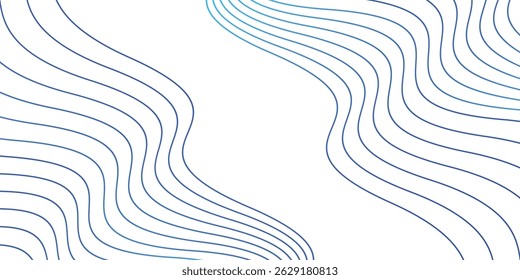Background Wavy Line Abstract Design