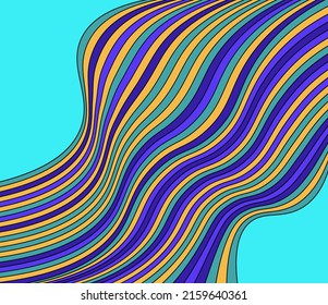 background wavy lines of different colors