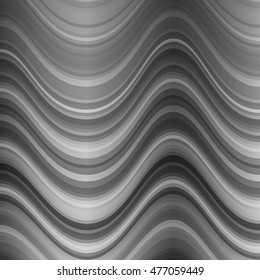 Background of wavy lines. Metallic luster. Steel wave.