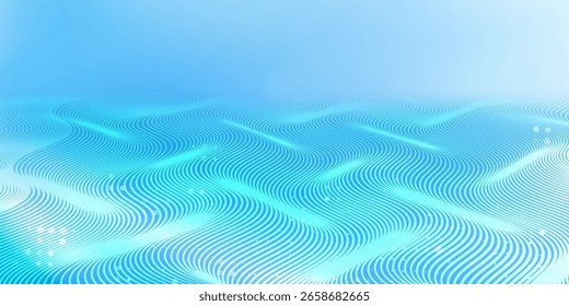 background of wavy lines and scattered dot elements