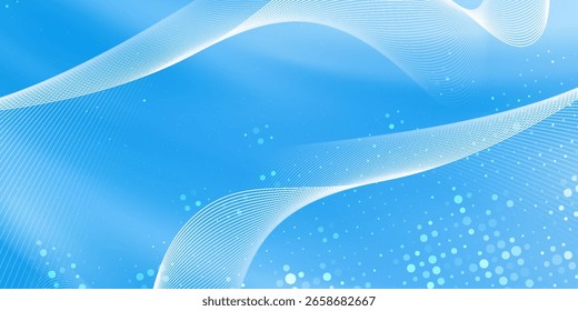 background of wavy lines and scattered dot elements