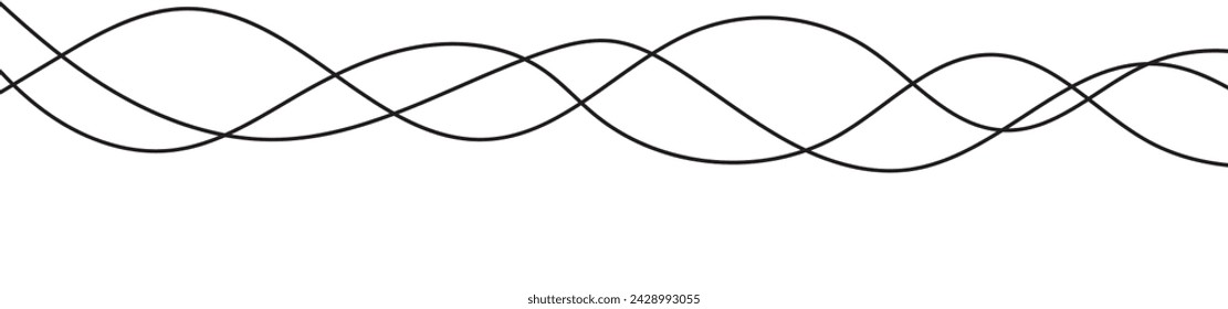 Background with wavy lines. Vector illustration, eps10