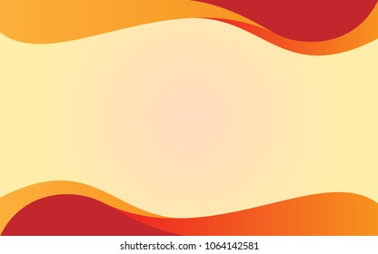 Background with wavy shapes at up and bottom of page. Space for text in the middle. Vector illustration. EPS 10