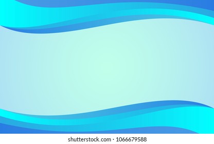 Background with wavy shapes at up and bottom of page. Space for text in the middle. Vector illustration. EPS 10