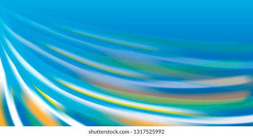 Background. Wavy stripes with gradient. Vector abstract background