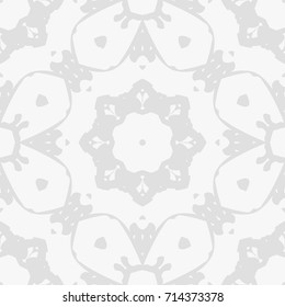 background for wedding invitation card with henna mehndi floral elements. vector illustration. white monochrome color