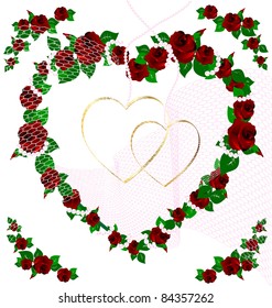 background wedding rose