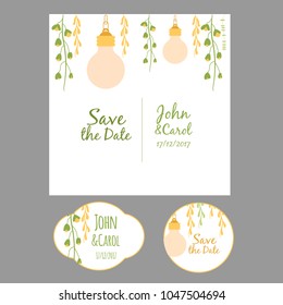 Background for a wedding with spheres with flowers inside