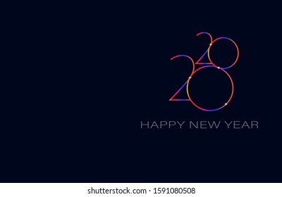 background to welcome 2020 with a simple concept.
