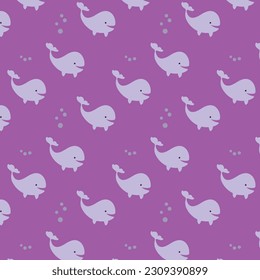  Background with whales for decoration.