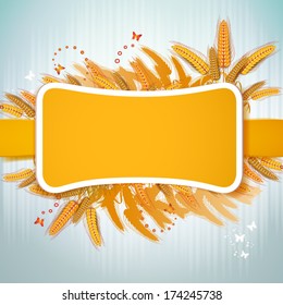 Background with wheat ears