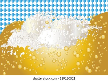 Background which imitates the beer and Bavarian colors