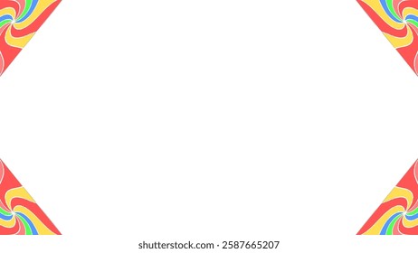 Background white with abstract border. Vector can be used for banners, posters, power points, templates, slides, etc.